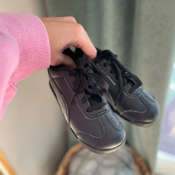 Puma Roma Toddler Sneaker - Black - Size 10C - Picture 4 of 12